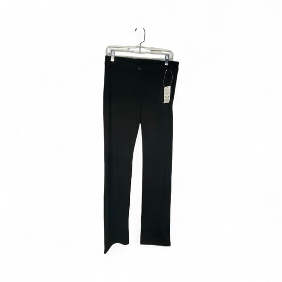 Yogipace Women's Regular Straight Leg Yoga Dress Pants YCW1004 Black Large 10-12 - Picture 1 of 3
